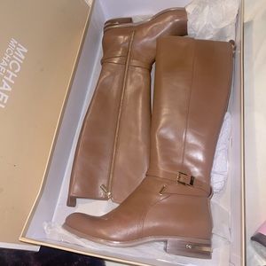 MK BROWN TALL BOOTS